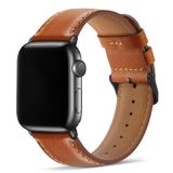 Pulseira De Relógio Tasikar Em Couro Genuíno Para Apple Watch 42-49 Mm
