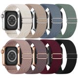 Pulseiras Apple Watch Knossen Stretchy Solo Loop, Pacote Com 8 Unidades De Nylon