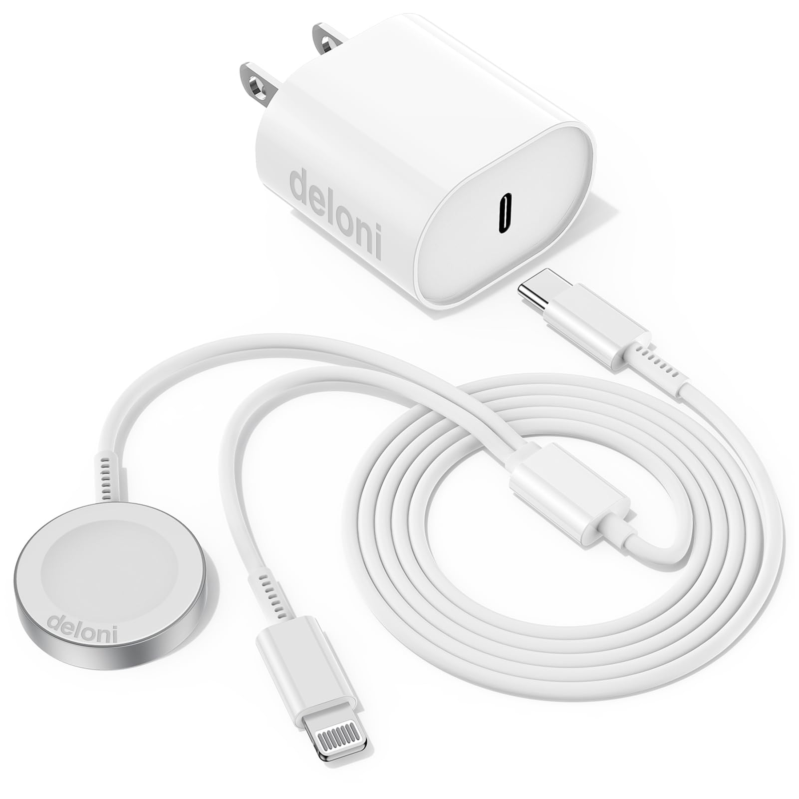 Carregador Deloni Usb C Atualizado Para Apple Watch Series 8/7/6/se/5/4