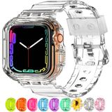 Pulseira Apple Watch Xyf Crystal Clear 38 Mm/40 Mm/41 Mm Com Capa Protetora