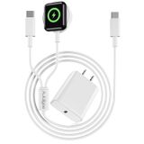 Cabo De Carregamento+carregador De Parede De 20 W Para Apple Watch/iphone