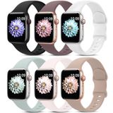 Pulseiras Esportivas Compatíveis Com Apple Watch, Pacote Com 6 Amsky