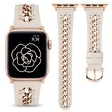 Pulseira Apple Watch Em Couro Minyee 38/40/41/42/44/45/49 Mm Para Mulher