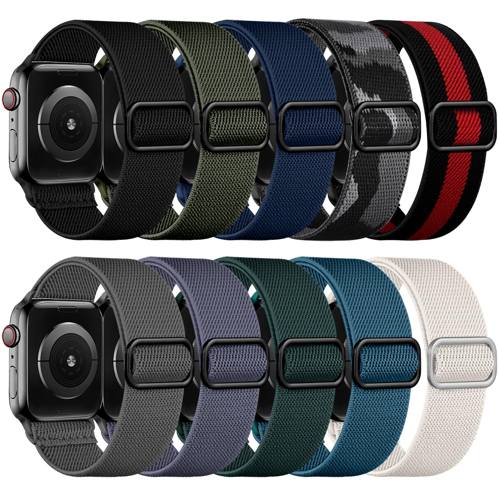 Pulseiras De Relógio Imivio Compatíveis Com Apple 45 Mm Para Homens Em Nylon