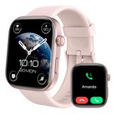 Tela Amoled Smartwatch Fitpolo De 1,99" Para Mulheres Com Bluetooth