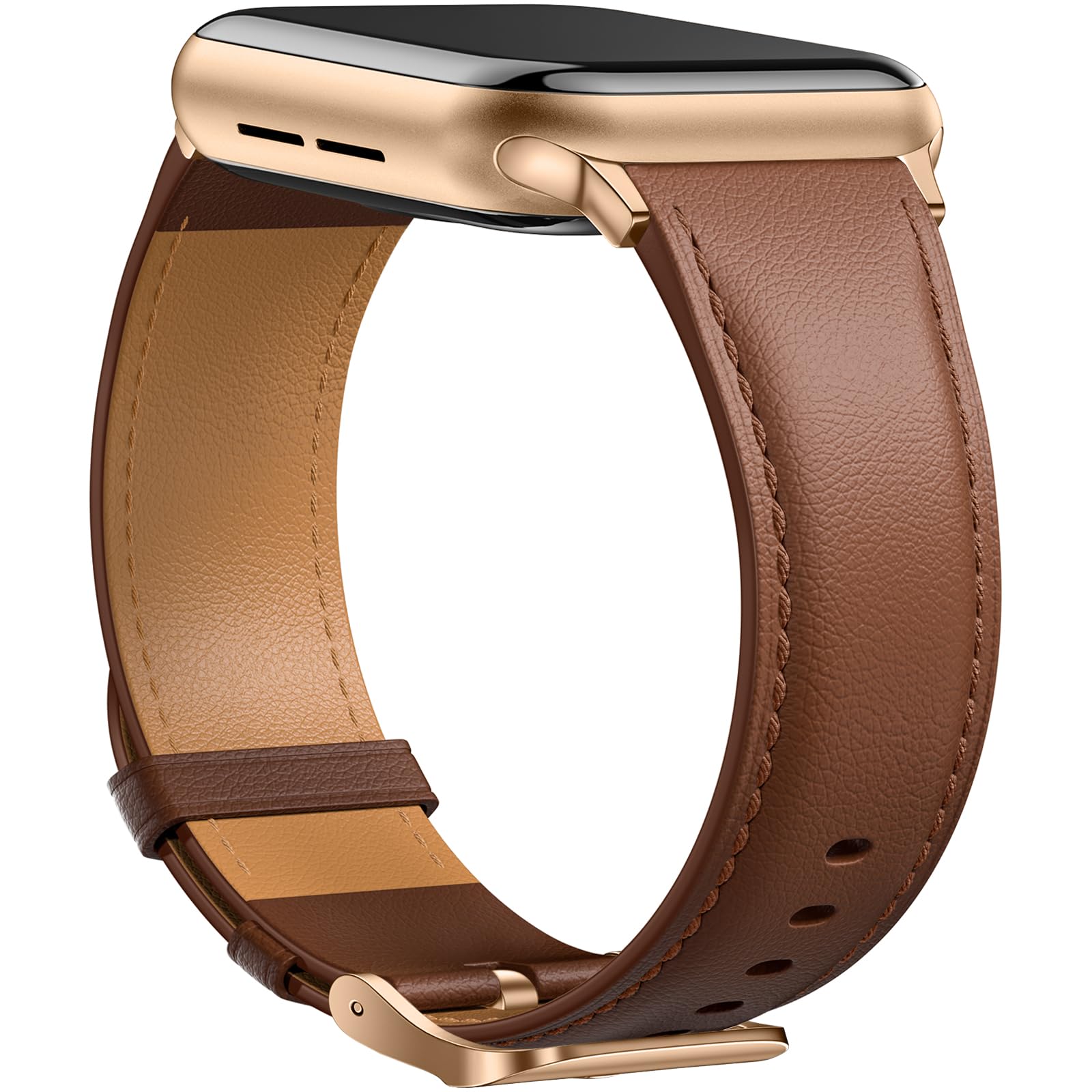 Pulseira De Relógio Geak Leather Compatível Com Apple 40 Mm 41 Mm 38 Mm 42 Mm
