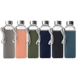 Garrafas De Água De Vidro Epica 540ml, Conjunto Reutilizável De 6 Com Mangas