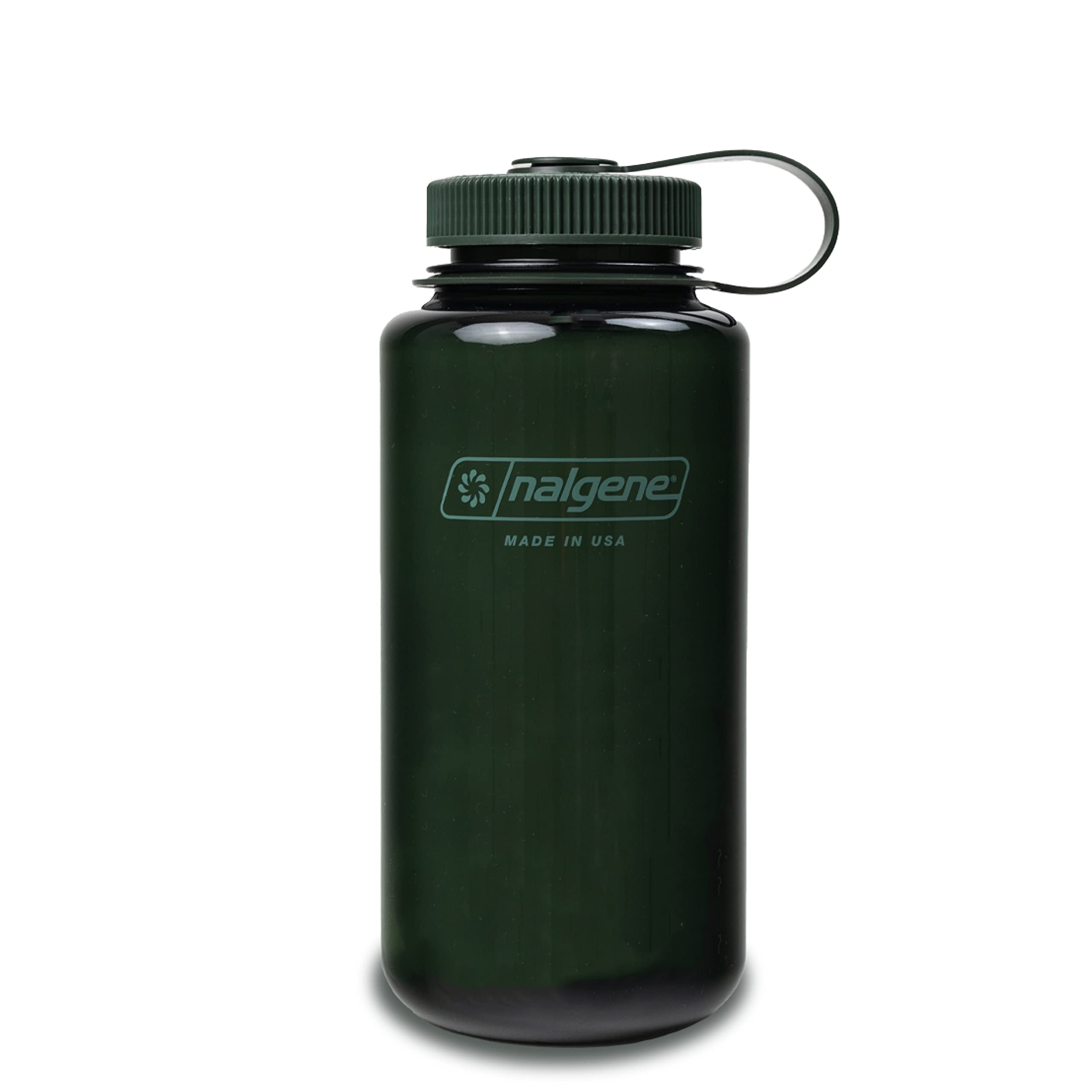 Garrafa De Água Nalgene Monocromática Sem Bpa Reciclada 1l Jade