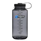 Garrafa De Água Nalgene Sustain Tritan Sem Bpa 1l Cinza Com Tampa Preta