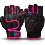 Luvas De Treino Moreok Acolchoadas Para Levantamento De Peso De 3 Mm Em Gel Rosa-l