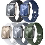 Pulseiras De Relógio Maledan Soft Silicone, Pacote Com 5 Unidades Para Apple Watch