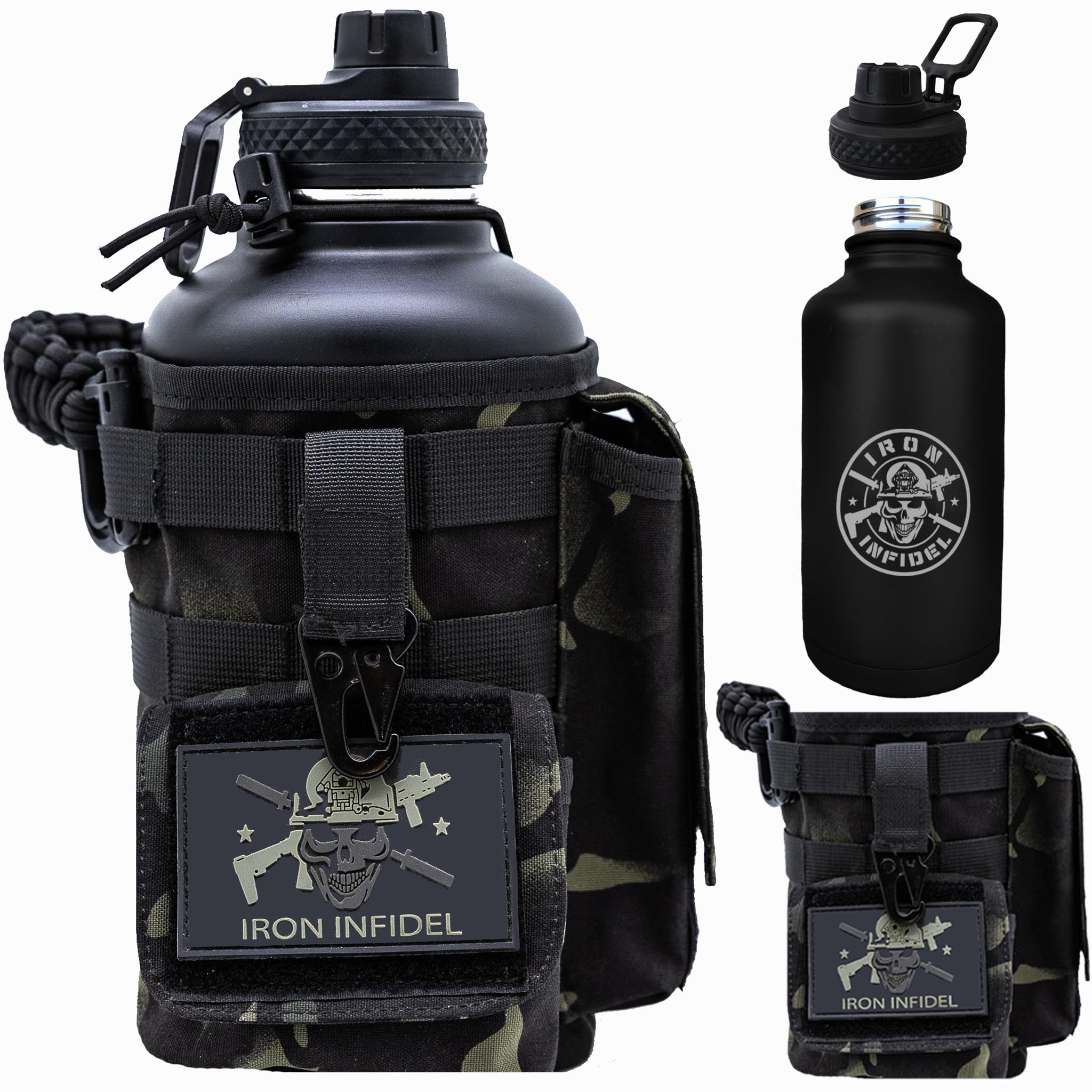 Garrafa De Água Iron Infidel Battle Bottle 2l Isolada