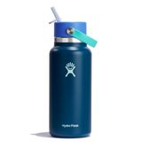Garrafa De Água Hydro Flask Wide Flex Straw Cap 946 Ml Winter Night