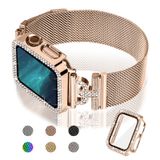 Pulseira Apple Watch Joyozy Magnetic Milanese Loop Em Ouro Rosa