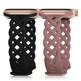 Pulseiras De Relógio Bandiction Braided Silicone Para Apple Watch