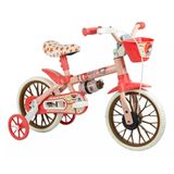 Bicicleta Infantil Nathor Aro 12 Pets Rodinhas De Segurança