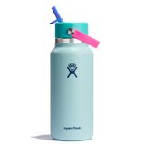 Garrafa De Água Hydro Flask Wide Flex Straw Cap 946 Ml Polar