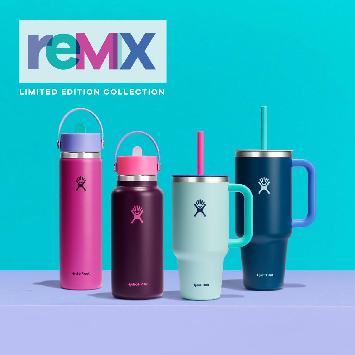 Garrafa De Água Hydro Flask Wide Flex Straw Cap 946 Ml Polar