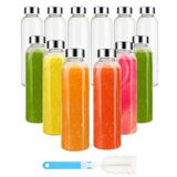 Garrafas De Água De Vidro Sursip 540ml Com Tampa, Conjunto De 12