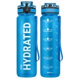 Garrafa De Água Sahara Sailor 1l Com Marcador De Tempo, Tritan, Sem Bpa