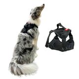 Peitoral Safari Para Cachorro - Preto - Tamanho G