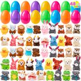 Ovos De Páscoa Cheios De Brinquedos De Pelúcia Para Animais, 48 Unidades Joyin