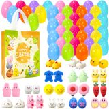 Ovos Surpresa De Páscoa Aviski, 32 Unidades Com Brinquedos Mochi Squishy