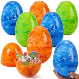 Ovos De Páscoa De Plástico Joyin Marble Style 6 Polegadas E 12 Unidades
