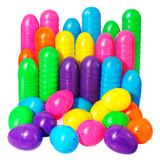 Ovos De Páscoa De Plástico Gcnbcnb 600 Unidades De Cores Brilhantes