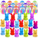 Ovos De Páscoa Pré-cheios Holydeck Com Brinquedos De Coelhinho De Pelúcia X18