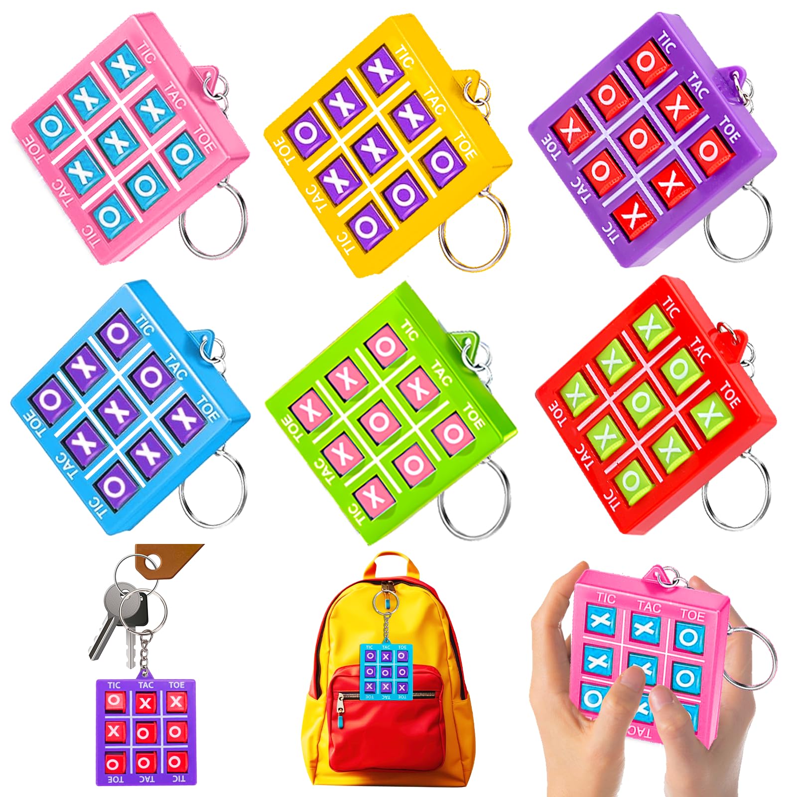 Chaveiro Tic Tac Toe Game, Lembrancinhas De Festa De Aniversário Para Crianças