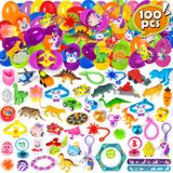 Ovos De Páscoa Pré-preenchidos Shylizard 100 Unidades Com Brinquedos Para Crianças