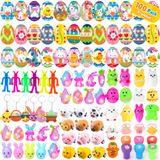 Ovos De Páscoa Pré-cheios Plougvi, 100 Unidades Com Brinquedos Para Crianças