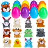 Ovos De Páscoa Pré-recheados Billmoss Com Mini Brinquedos De Pelúcia, 12 Pacotes