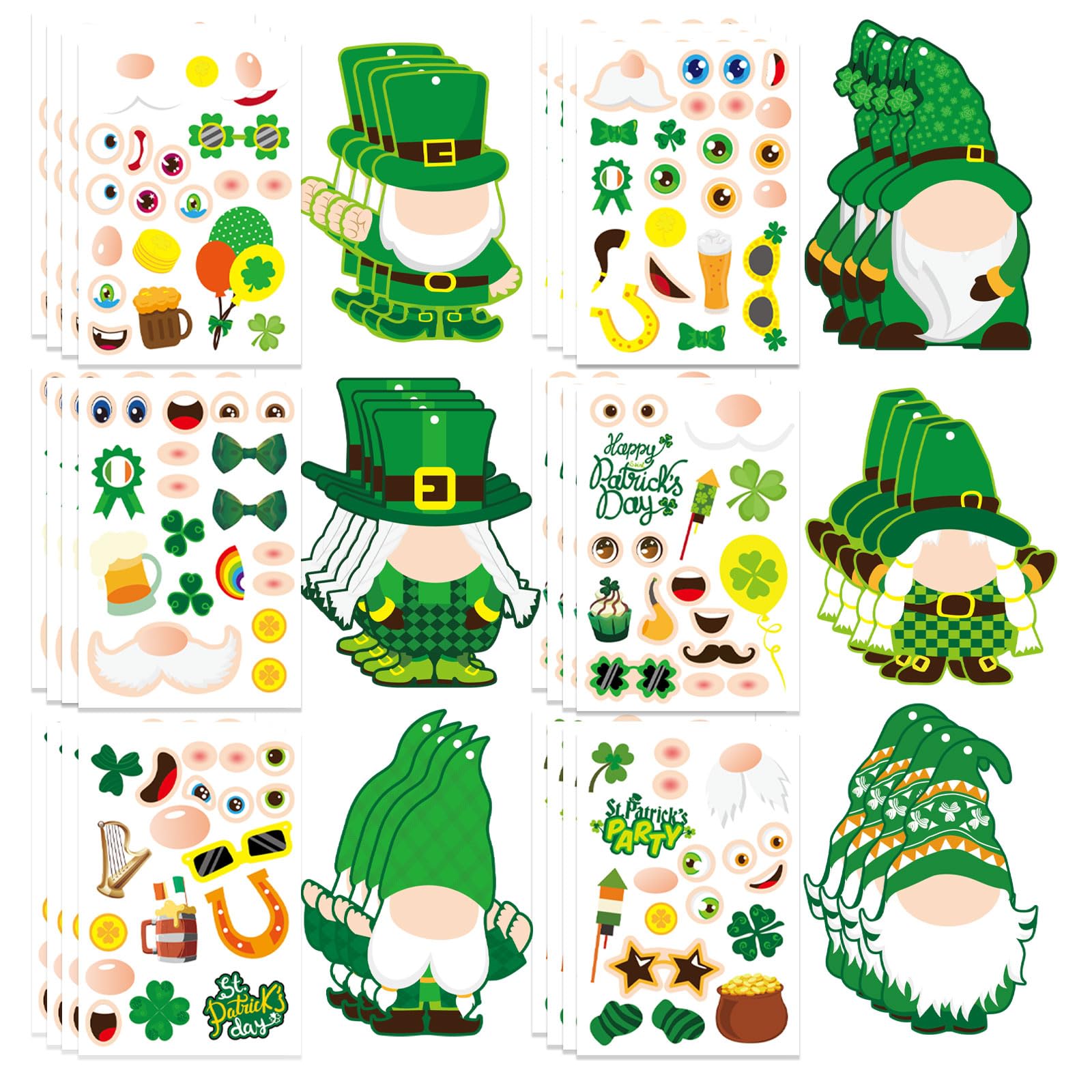 Kit De Artesanato Dujaa St.patricks Day Para Crianças Com Enfeites De Duende