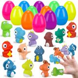 Ovos De Páscoa Zirseng Pré-preenchidos Com Bonecos De Dinossauro X24