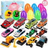 Presentes De Páscoa Uiseba Engineering Vehicles, Pacote Com 12 Unidades Para Crianças