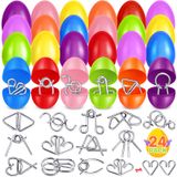 Ovos De Páscoa Shemira Preenchidos Com Quebra-cabeça De Metal X24