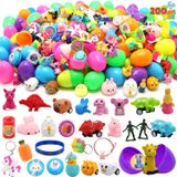 Ovos De Páscoa Pré-preenchidos Joyin 200 Unidades Com Brinquedos E Adesivos