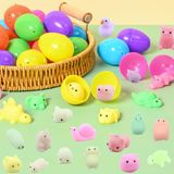 Ovos De Páscoa De Plástico Cheios De Brinquedos Mochi Squishy Para Crianças