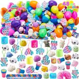 Ovos De Páscoa Pré-recheados Joyin 48 Unidades Com Brinquedos Variados