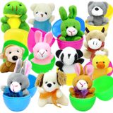 Ovos De Páscoa Recheados Com Mini Brinquedo De Pelúcia Para Animais De Pelúcia, 12 Peças Tuzuaol