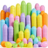 Ovos De Páscoa Joyin 200 Unidades De Plástico Grande Em Pastel De 8 Cm