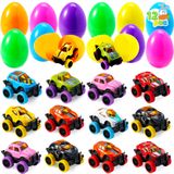 Ovos De Páscoa Cheios De Monster Cars Pullback Joyin X12 Boys