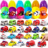 Ovos De Páscoa Pré-preenchidos Mini Pull Back City Cars Joyin X24 Kids