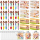 Conjunto De Presentes De Papelaria Cy2side Capybara 36 Unidades Com Canetas Esferográficas