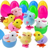 Tuzuaol De Ovos De Páscoa Pré-preenchidos Com Garotas E Coelhinhos Que Pulam