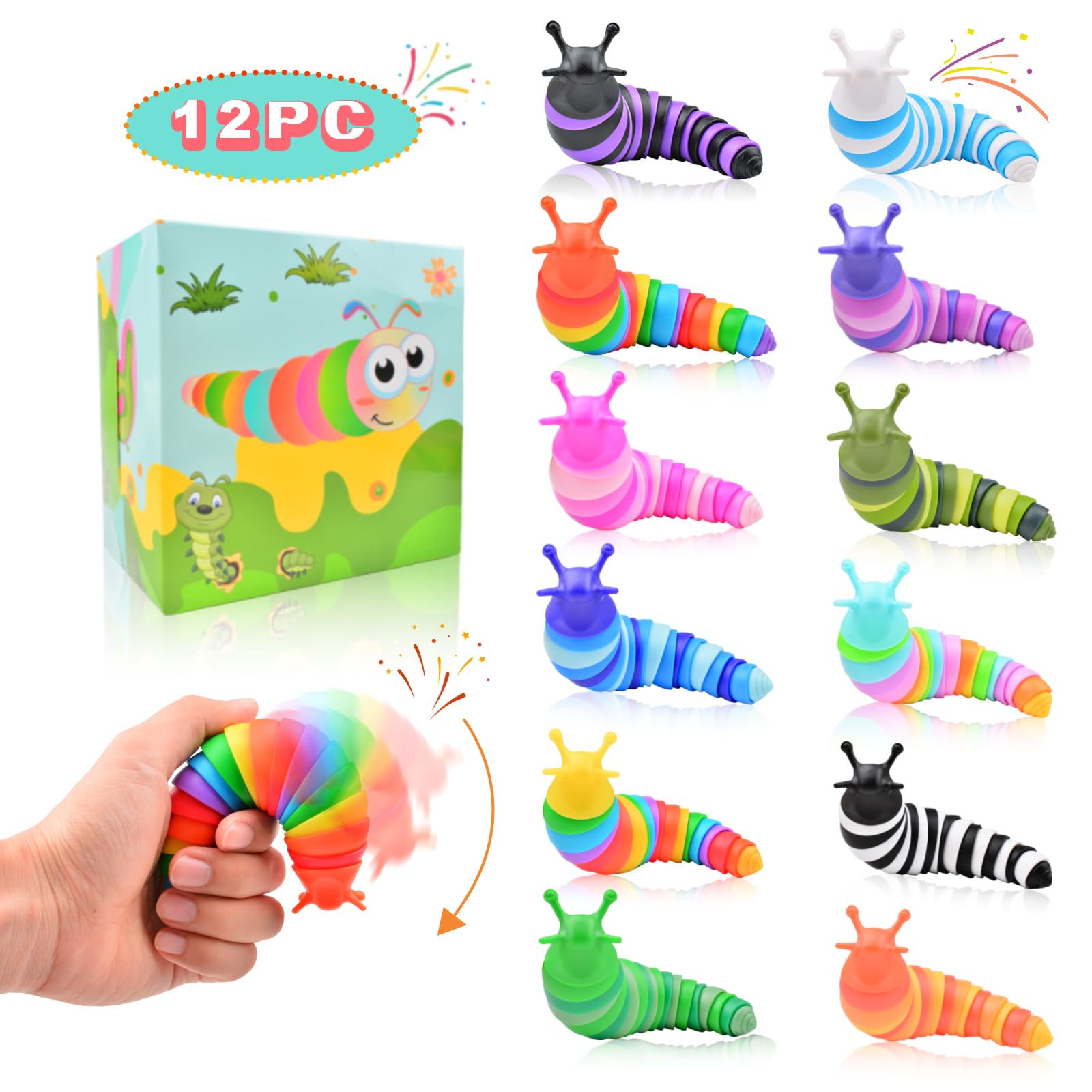 Conjunto De Lembrancinhas Cevioce, 12 Peças De Brinquedos Fidget Para Crianças A Partir De 3 Anos
