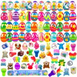 Ovos De Páscoa Pré-cheios Com Brinquedos Fidget, Pacote De 36 Para Crianças Com Cesta