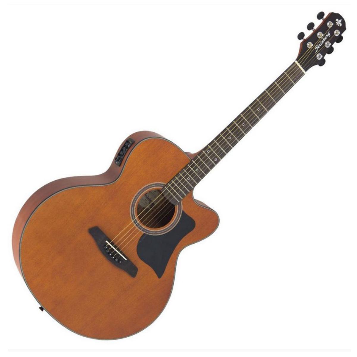 Violão Strinberg Sj 25 c Mgs Jumbo Eletrico Mogno Fosco